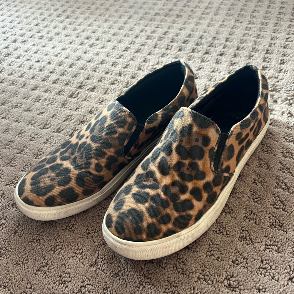 Target A New Day Leopard Print Slip-On Sneakers, size 9